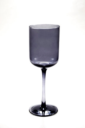 Smoky stemmed Wine Glass - Set of 4