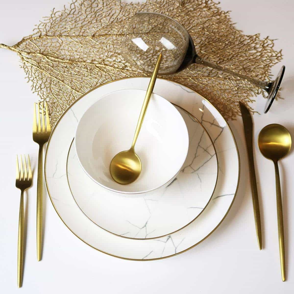 Metallic Leaf Placemat