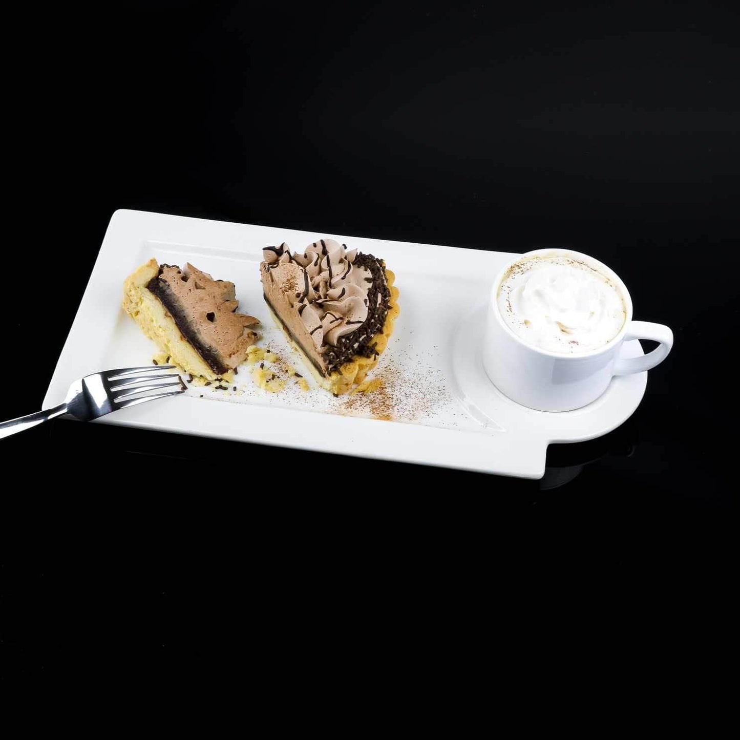 Small Dessert Plate with Teacup- set of 4