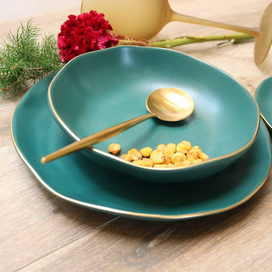 Pine Green Soup Bowl-Set of 4