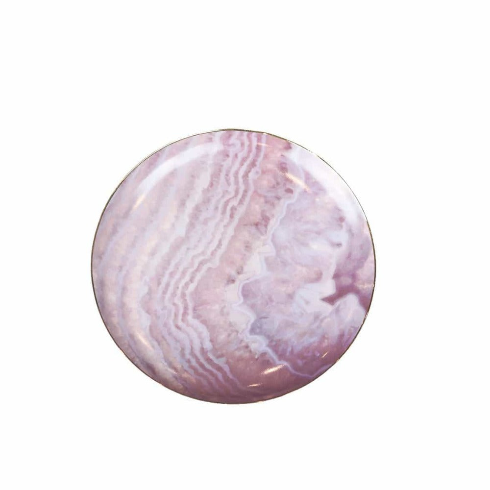 Pink Waves Salad Plate-Set of 4