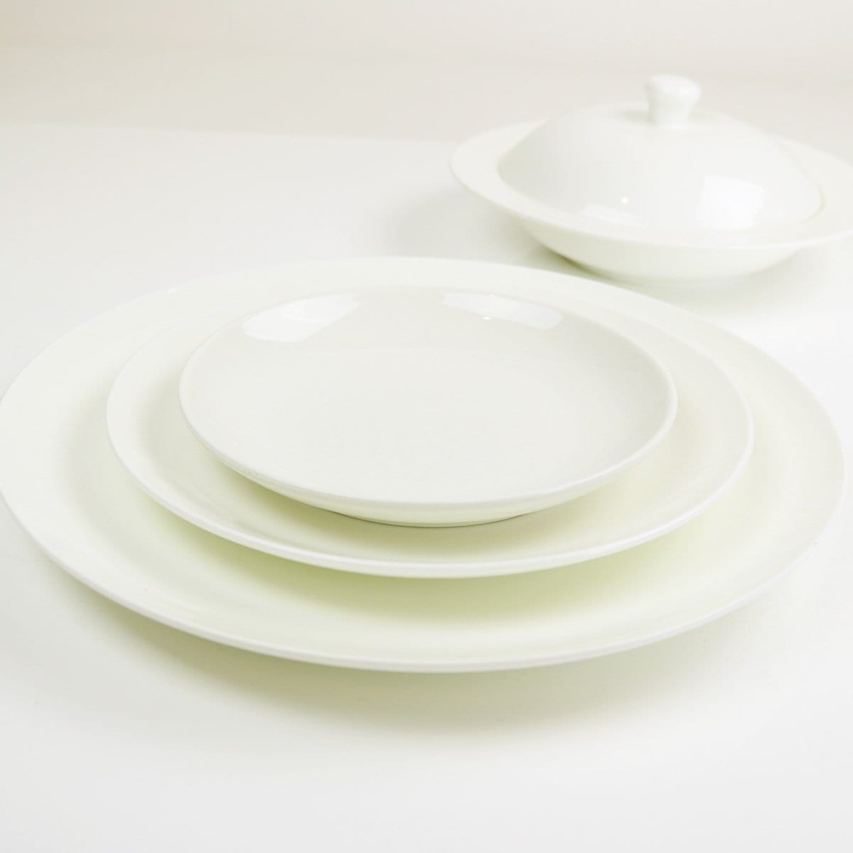 Angelic White Salad Plates-Set Of 4