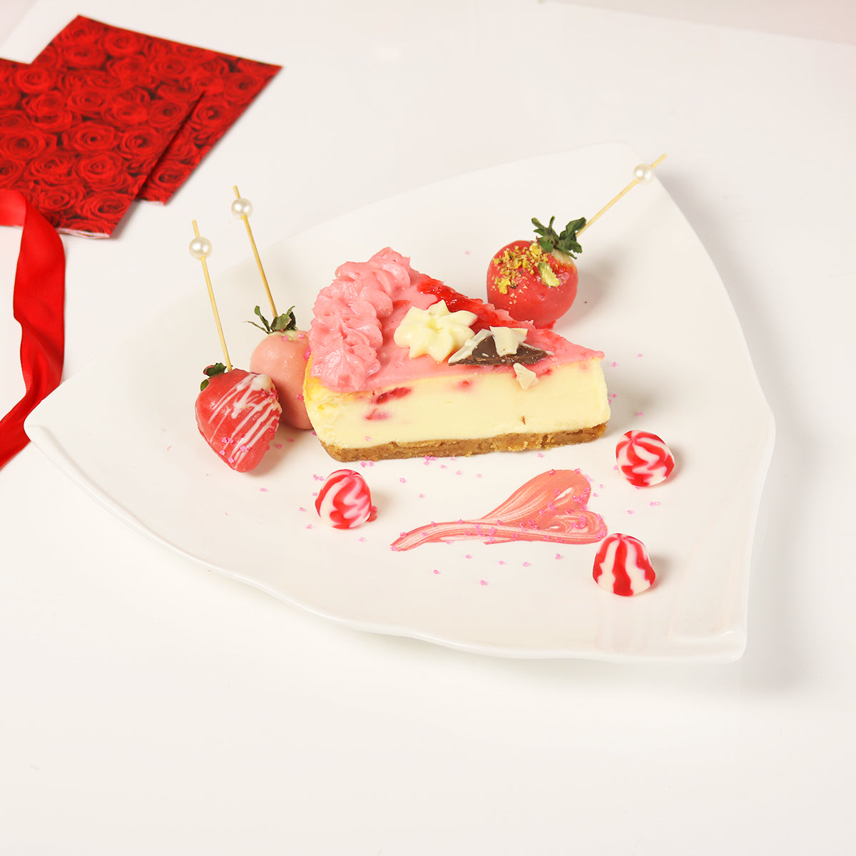 Valentine's Triangle Dinner Plate-Set of 4