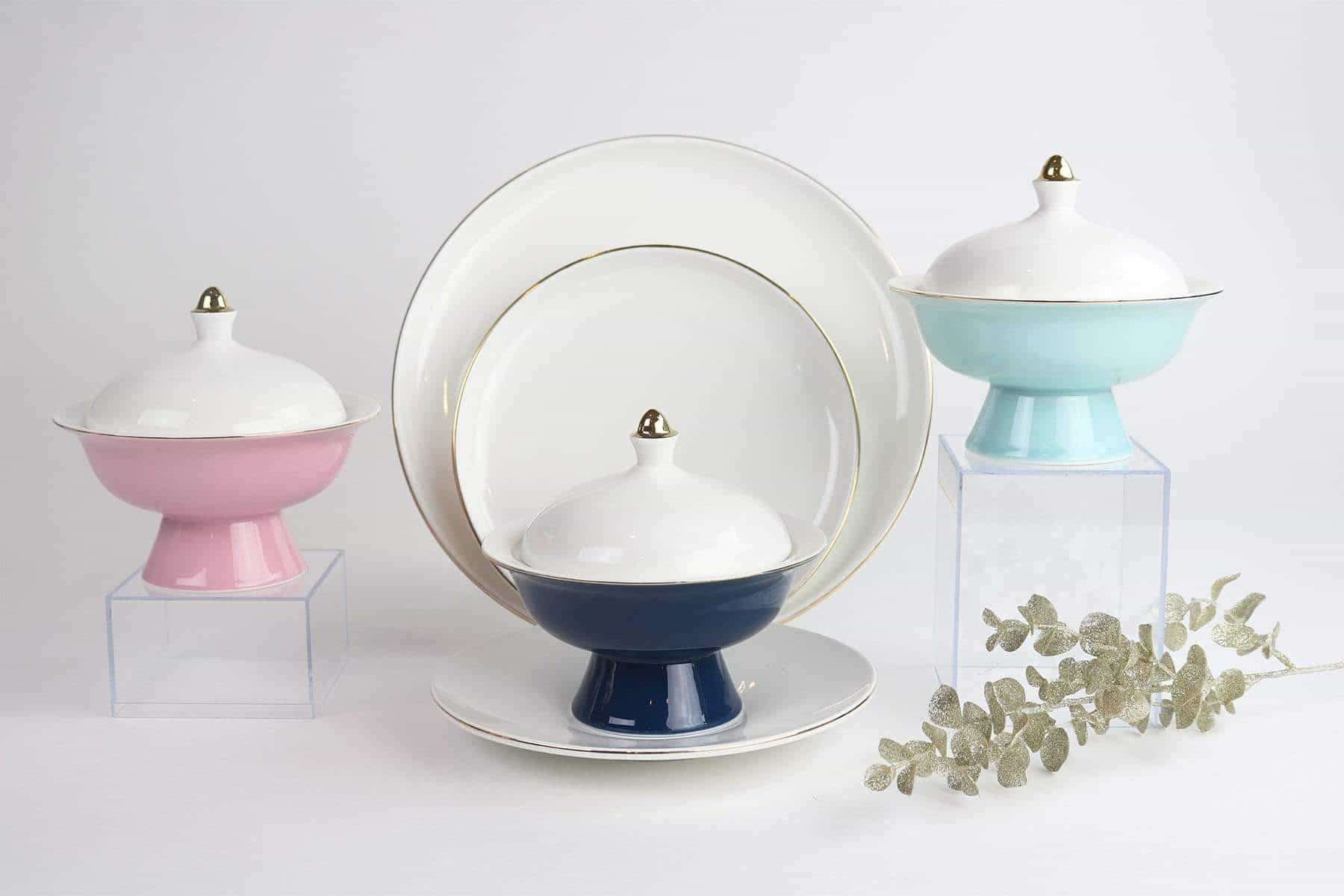 Pink Versaille Soup Bowl-Set of 4