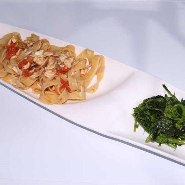 Italian Fish - Gallinella with Pasta and Tomato Sauce