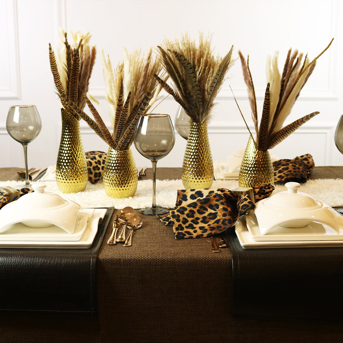 Brown Fashion Tablesetting