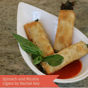 Spinach and Ricotta Spring Rolls