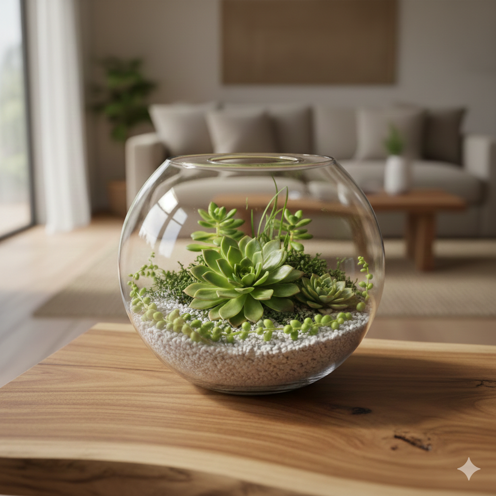 Clear Glass Fishbowl Vase