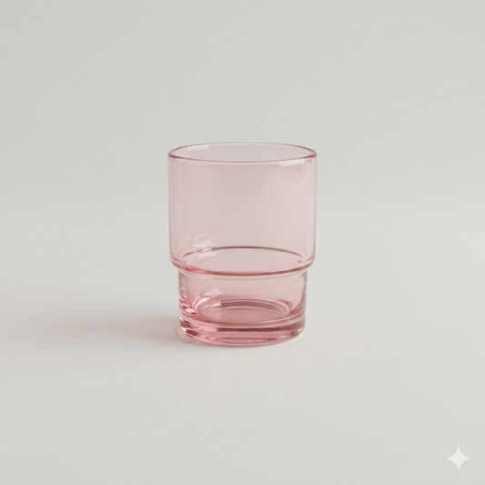 Pink Rock Glass- Set of 4