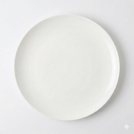 Angelic White Dinner Plates-Set Of 4