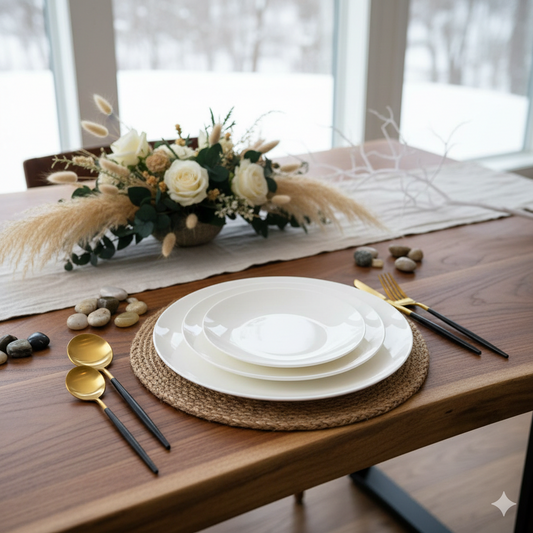 Coupe Shaped  Dinner plates-set of 10