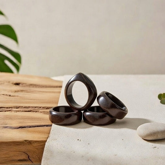 Bronze Shimmer Napkin Ring- set of 4