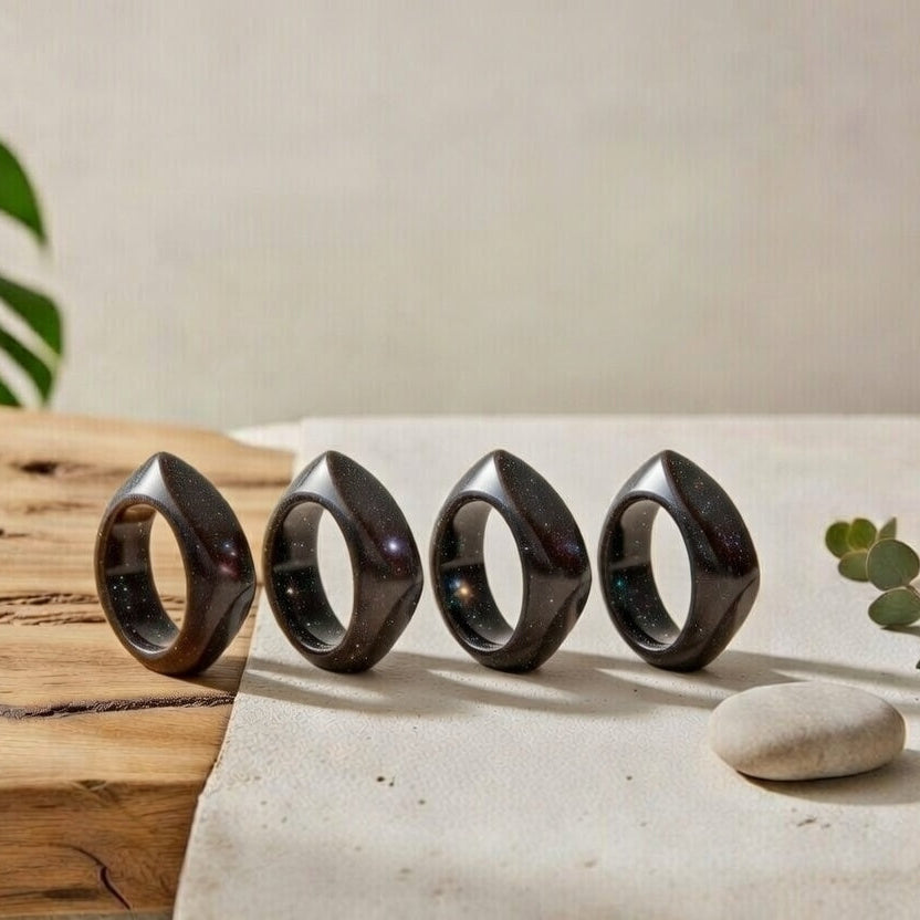 Bronze Shimmer Napkin Ring- set of 4