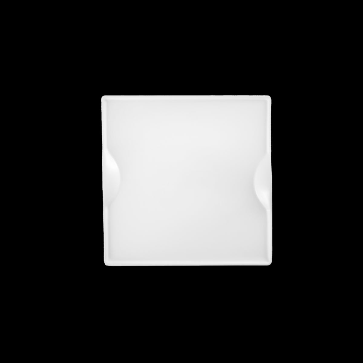 Modern Square Salad Plate White Porcelain Set of 4 little white dish