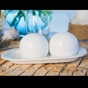 orb salt & pepper shakers