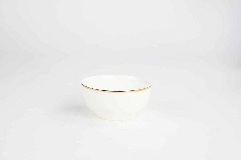 Dessert Bowl with Gold Rim-Set of 4