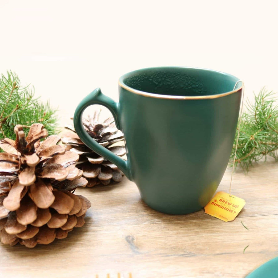 Pine Green Mug-Set of 4