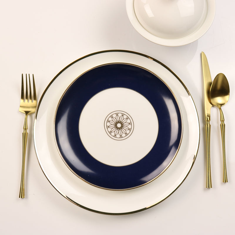 New Sapphire blue Jewel Salad Plate- Set of 4