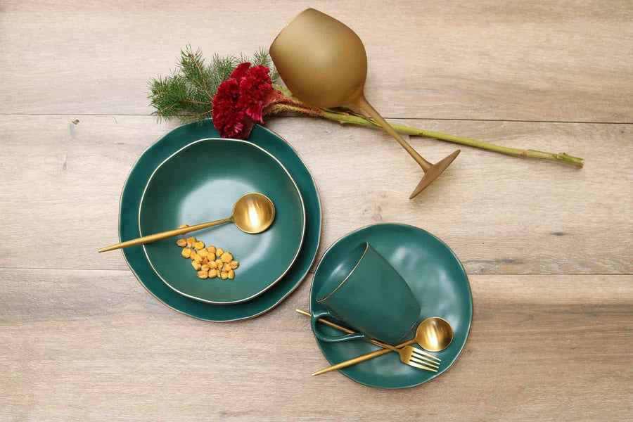 Pine Green Dinner Plate-Set of 4