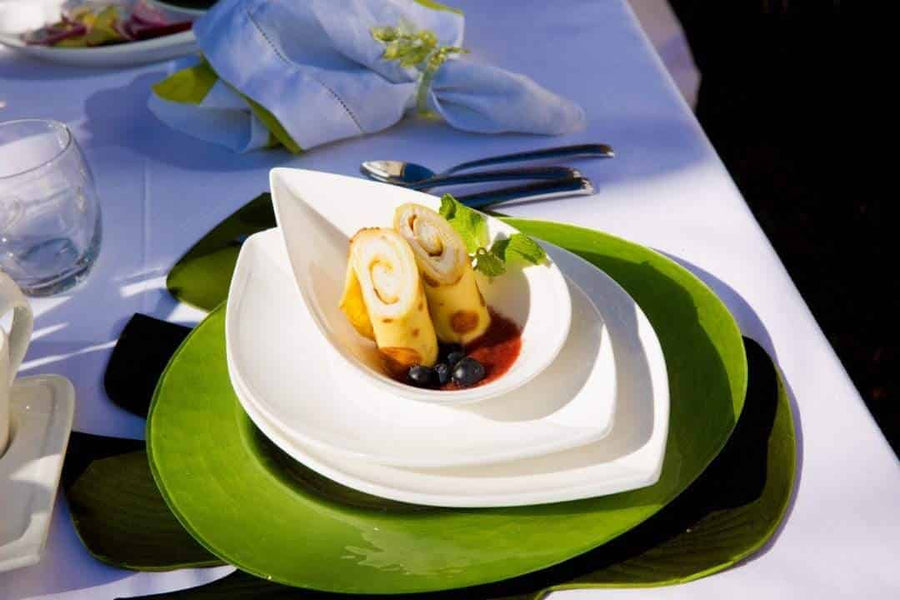 Garden Leaf Shape Salad Plate-Set of 4