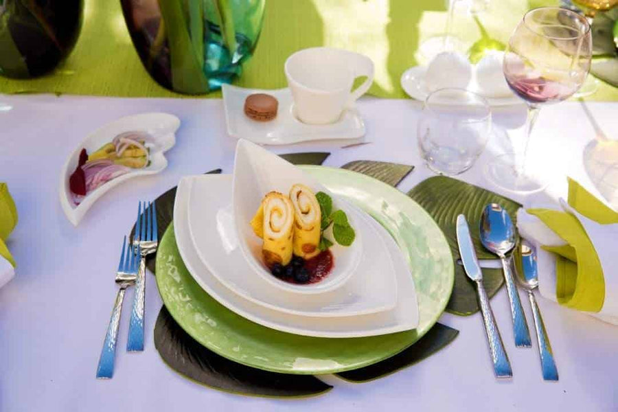 Garden Leaf Shape Salad Plate-Set of 4
