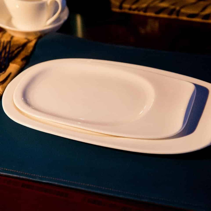 Urban White Porcelain Dinner Plate Set Of 4