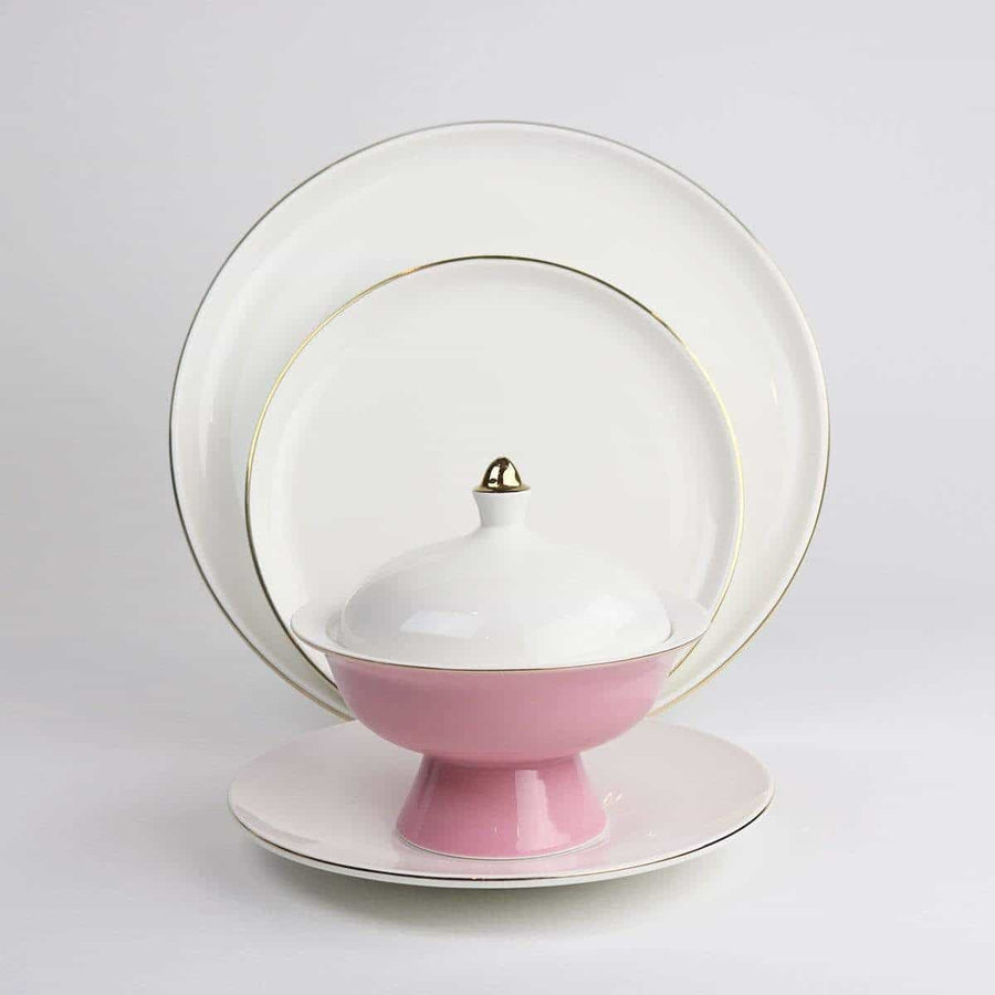 Pink Versaille Soup Bowl-Set of 4